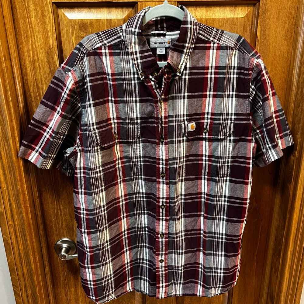 Men’s Carhartt Short Sleeved Button Down XL
